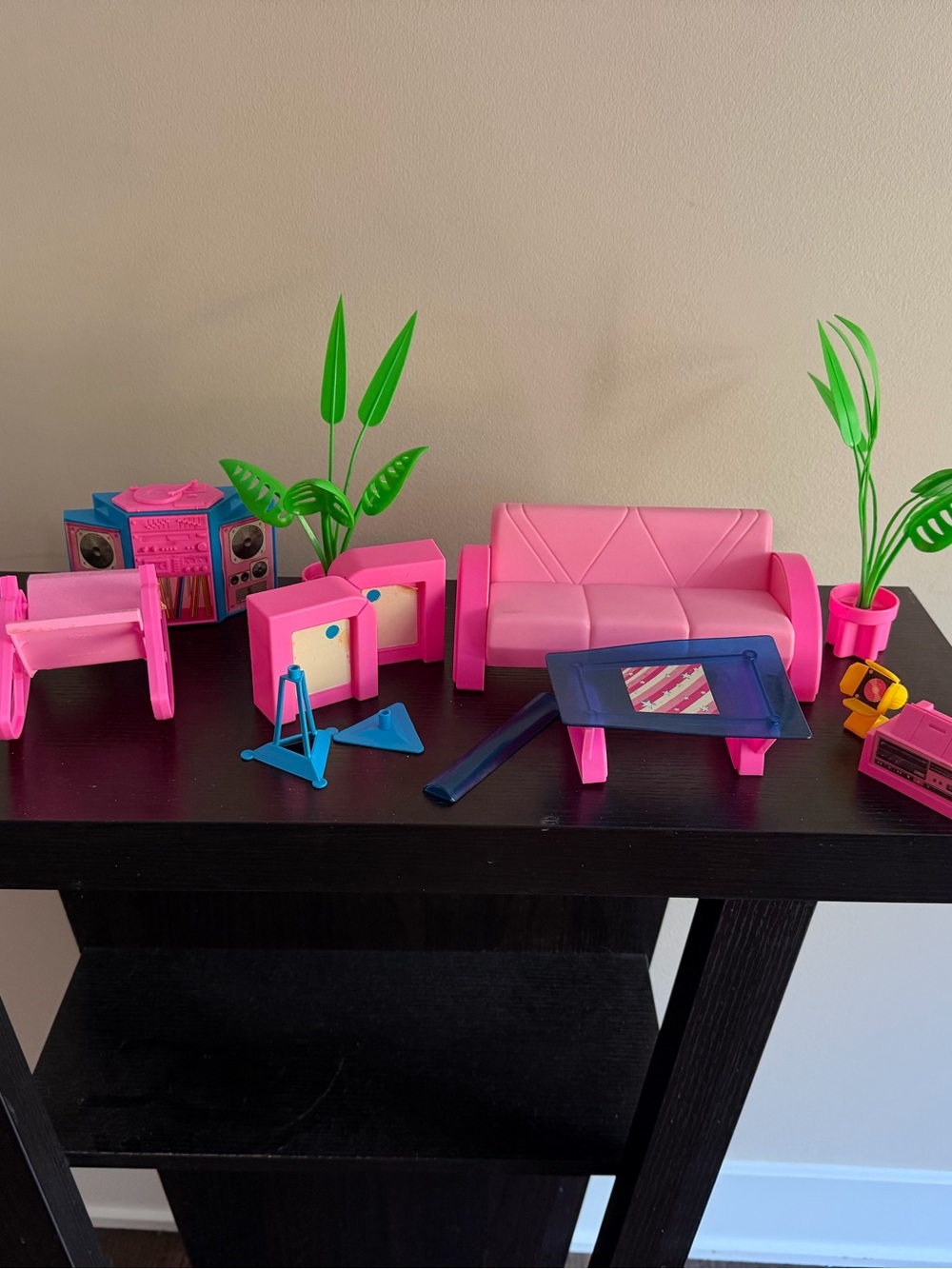 Vintage Barbie Home Entertainment Center